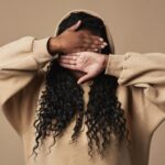 Plus Size Woman Hiding Face