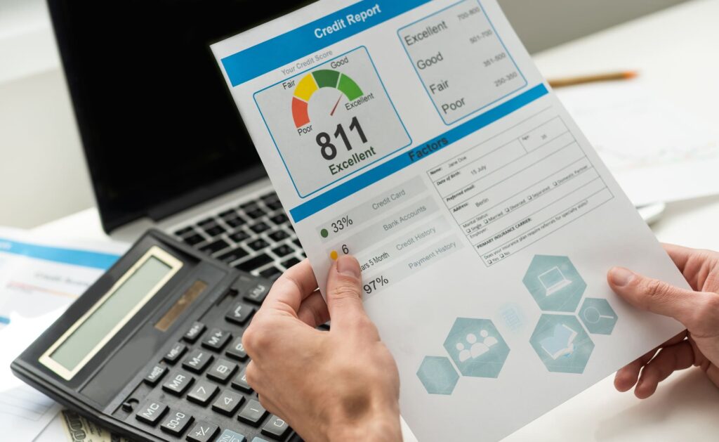Credit Report Financial Banking Economy Concept